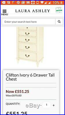 Laura Ashley Tall Clifton Chest Of Drawers