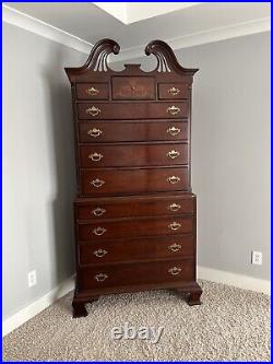 Lexington Arnold Palmer Home Mahogany Highboy Chest Drawers 554-313 Tall Dresser