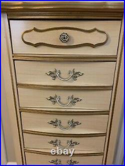 Lingerie Chest of Drawers French Provincial Country Hollywood Regency Curved
