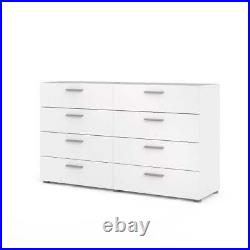 Loft 8 Drawer Storage Cabinet Organizer Double Dresser Chest of Drawer Furniture