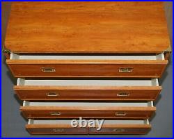Lovely Vintage Meubles Gautier Made In France Military Campaign Chest Of Drawers