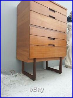 MID Century Chest Of Drawers Tallboy Danish Style Delivery Available