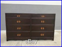MID Century Michael Taylor For Baker Furniture Double Row Chest Of Drawers