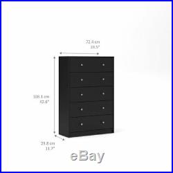 May 5 Drawer Chest, Black