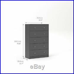 May Chest 5 drawers, Grey