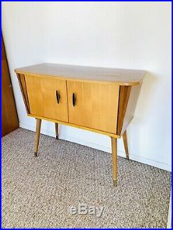 Mid Century Credenza Chest Of Drawers Vintage Side End Table Original Sideboard