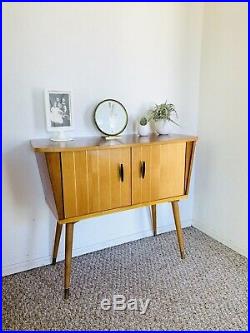 Mid Century Credenza Chest Of Drawers Vintage Side End Table Original Sideboard