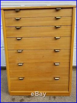 Mid Century Edward Wormley for Drexel Precedent 7 drawer tall boy dresser chest