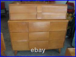 Mid-Century HEYWOOD WAKEFIELD TWO TIER CHEST of DRAWERS, 2 ON 3 DRAWERS, VGC