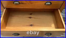 Mid Century Modern Chest 4-Drawer Pine Unbranded no shipping