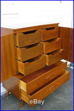 Mid Century Modern Curved Top Chest of Drawers 9926