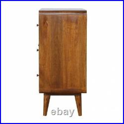 Mid Century Modern Dark Wood Chest Of Drawers Hand Made Solid Wood FREE DELIVERY