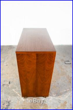 Mid Century Modern Highboy Dresser Walnut Bassett furniture 4 Drawer Chest Mcm