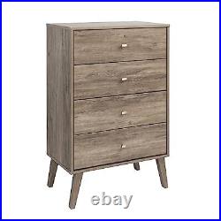 Milo 4-drawer Chest, Drifted Gray