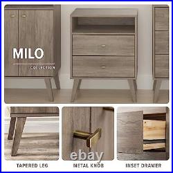 Milo 4-drawer Chest, Drifted Gray