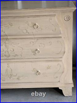 Mint! Ethan Allen Country French Chest Drawers Bombe Hand Painted #13-5421 -A