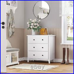 Modern 3 Drawer Dresser Chest Of Organizer Bedroom Bedside Tower Storage Cabinet