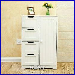 Modern 4-Drawers Chest Dresser Storage Cabinet Collection Home Furniure White