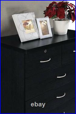 Modern 7-Drawer Dresser Clothes Storage Organizer Bedroom Chest Furniture Black