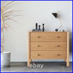 Modern Dresser With 3 Storage Drawers Elegant Chest For Bedroom Living Room