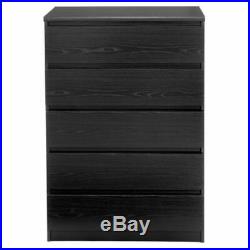 Modern Euro Style Bedroom Chest 5 Drawers Dresser Clothes Storage Cabinet New Bl