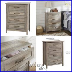 Modern Farmhouse 4 Drawer Chest Easy Glide Drawers W Metal Runners Safety Stops