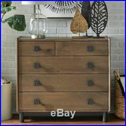 Modern Farmhouse Dresser Chest of Drawers 5 Drawer Cabinet Bedroom Solid Wood