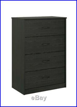 NEW 4-Drawer Modern Mainstays Dresser Chest Bedroom Storage Wood Furniture