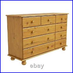 New Solid Pine Hamilton 2+3+4 Wide Chest of Drawers Bedroom Furniture Storage