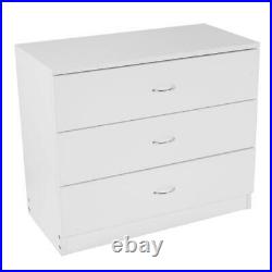 Nightstand Chest 3 Drawers Bedside Dresser Furniture for Bedroom office Organize