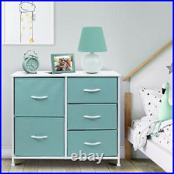 Nightstand Chest 5 Drawers Bedside Dresser Furniture for Bedroom Office Organize