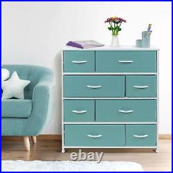 Nightstand Chest 8 Drawers Bedside Dresser Furniture for Bedroom Office Organize