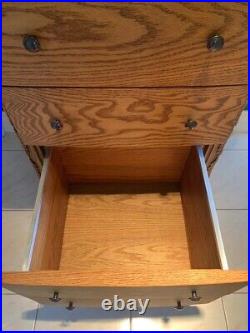 Oakwood Interiors Versailles Home File Cabinet / Lingerie Chest Solid Oak USA
