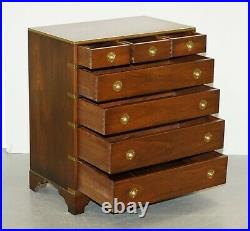 Pair Of Harrods Kennedy Military Campaign Chest Of Drawers Part Of Large Suite