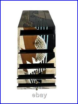 Post Modern Ettore Sottsass Style Memphis Mini Pyramidal Chest Of Drawers 17