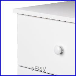 Prepac Astrid Collection 6 Drawer Tall Chest in White Finish, WDBH-0401-1 New