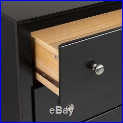 Prepac Sonoma Black 5 Drawer Chest Wood chest of drawers Single
