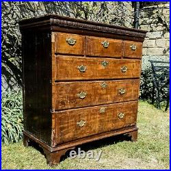 Queen Anne Walnut & Pine Inlaid Chest of Drawers C1710 (George I)