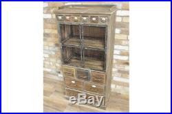 Quirky Tall Wood Multi Drawer Cabinet / Chest Vintage Look / Rustic Storage
