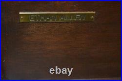 RARE Ethan Allen British Classics Bombe Chest Woven Drawers #13-9535 #261