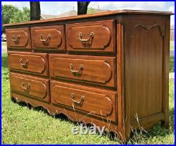REDUCED! Margaux Ethan Allen Triple Chest Drawer and Matching Mirror 520-233