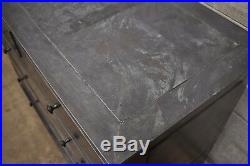 Restoration Hardware Annecy Metal Wrapped 5 Drawer Chest Dresser Zinc (A)
