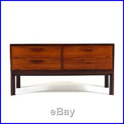 Retro Vintage Danish Rosewood Low Chest of Drawers TV Stand Scandinavian 60s 70s