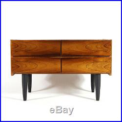Retro Vintage Danish Rosewood Low Chest of Drawers Wide Boy Mid Century 60s 70s