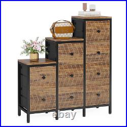 Rustic Wood Dresser Chest of 9 Drawers Large Storage Cubby Organizer for Bedroom