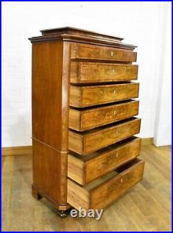 STUNNING Antique continental tallboy chest of drawers
