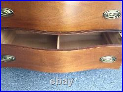 Serpentine Front Mahogany Tall Chest of Drawers Waverly DRESSER MCM Reduced