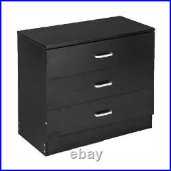 Set Of 2 Dressers Chest of Drawers 3 Drawer Bedroom Storage Home Furniture