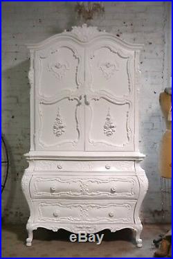 Shabby Chic French Provincial Armoire / Chest of Drawers