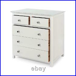 Solid Wood Cannes White Luxury 2+3 Chest of Drawers Solid Wood Storage Bedroom